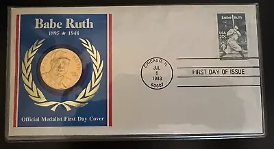 1983 Babe Ruth Official Medalist First Day Cover Nm-mint! • $19.99
