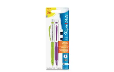NEW Paper Mate Infinite Lead 0.7 Mm Mechanical Pencils 2 Pack (Assorted Colors) • $7.37