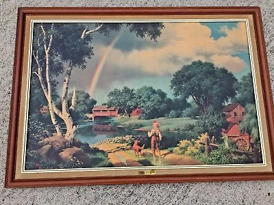 £1230.06 • Buy Antique Sofa Wall Art SONG OF THE SOUTH Uncle Remus Cabin Over The Rainbow ❤️j8