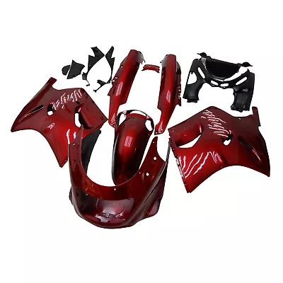 Candy Red ABS Fairings For Kawasaki ZZR1100 ZX11 1993-2003 Plastics Body Kits • $445.95