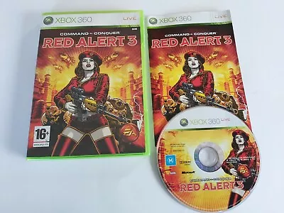 RED ALERT 3 COMMAND & CONQUER  - Xbox 360 Game Complete - FREE POSTAGE • $16.95