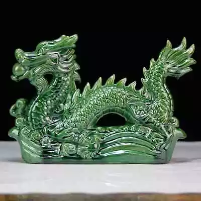 Statue Tabletop Ceramic Dragon Figurine Desktop Ceramic Dragon Statue Decoration • $39.96
