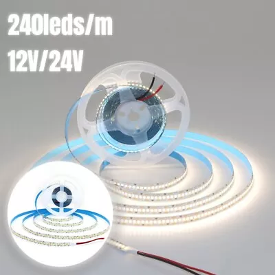 LED Light Strip 240LEDs/M 12V/24V 16.4ft PCB Flexible Lighting For Home Party US • $8.99