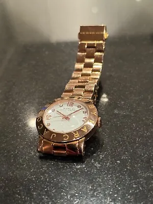 Marc Jacobs Amy Rose Gold Stainless Steel Mbm3077 Ladies Watch + Extra Links • £80