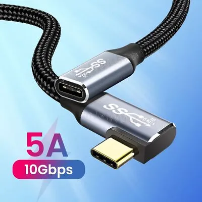 $17.41 • Buy Male To Female PD 100W USB 3.1 Gen 2 Type C Cable Fast Charging Extension Cable