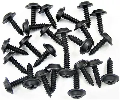 Datsun Black Trim Screws- #8 X 5/8  Flat Top- 1/2  Washer Head- 25 Screws- #200 • $12.95