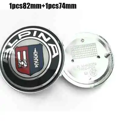 1pc 82mm 74mm Car Emblem Badge Hood Front Rear Trunk For Alpina E46 E39 E38 E90 • $17.63