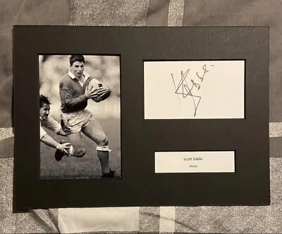 Scott Gibbs - Wales - British & Irish Lions Rugby Signed A4 Display Mount +coa • £29.99