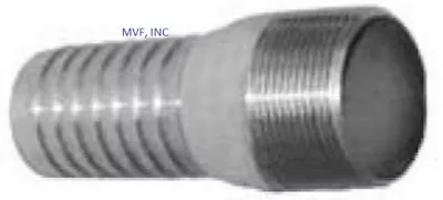 Hose Barb 1-1/2  ID Hose X 1-1/4  MNPT Plated King Combination Nipple SF150125SP • $10.67