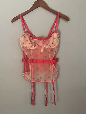 Victoria's Secret Very Sexy Heart Merry Widow C O R S E T Size 36C • $40