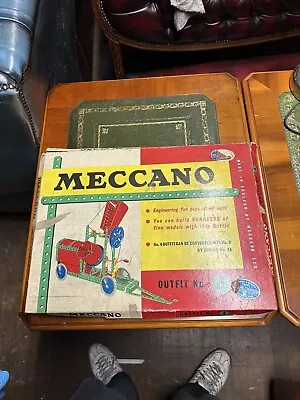 Vintage Meccano Outfit No. 4 Set With Instruction Manual • £40