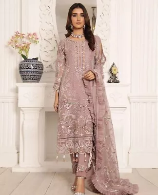 Bollywood Heavy Bridal Anarkali Indian Salwar Kameez Dress Party Pakistani Suit • $42.49