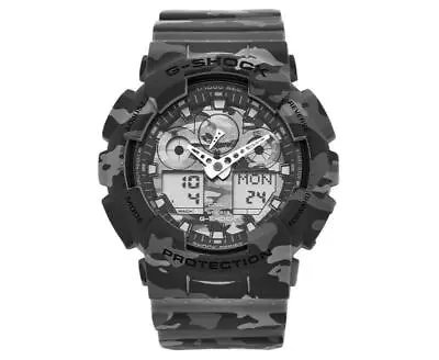 CASIO G-Shock Men's 51.2mm GA100CM-8A Analogue / Digital Resin Watch - Grey Camo • $342.35