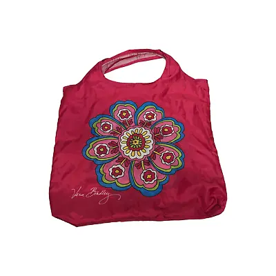 Vera Bradley Reusable Bag Pink Floral Medallion Packable Tote • $12.99