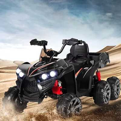 12V Kids Battery-Powered Ride-On Toy 6 Wheels ATV Quad Ride On Car Perfect Gifts • £149.95