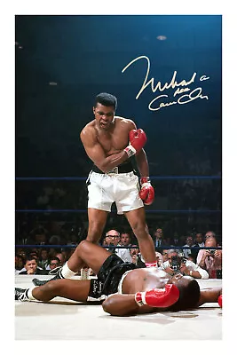 Muhammad Ali Signed Photo Print Poster Autograph Heavyweight Boxing Sonny Liston • $7.45