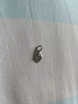 PANDORA Sterling Silver S 925 ALE Protective Hamsa Dangle Charm • £15