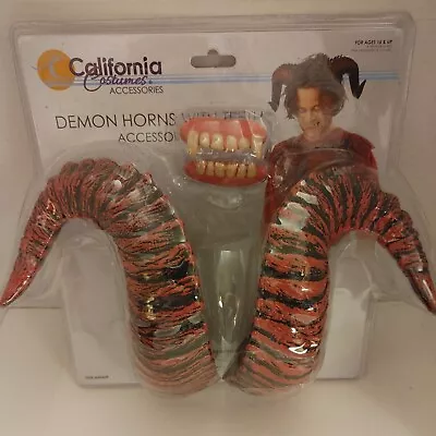 Devil Demon Horns With Teeth Halloween Costume Accessory • $9.99