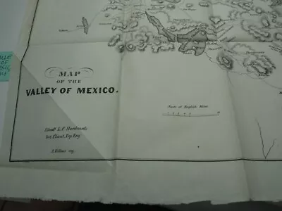 Original Map Valley Of Mexico Mexican American War 1847 • $17.99