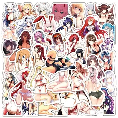 £4.88 • Buy 50PCS Anime Sexy Girls Stickers Bomb Vinyl Skateboard Guitar Luggage Decals Pack