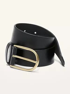 Old Navy Women's Faux-Leather D-Ring Belt (1.5 Inch) Black Size XS-S M-L XL-XXL • $9.99