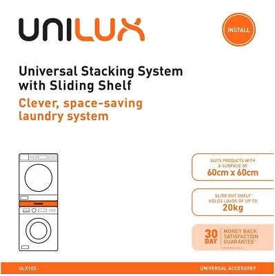 Universal Dryer Stacking Kit With Sliding Shelf To Fit On Washing Machine QUALIT • $145