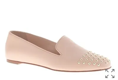 J.Crew Darby Studded Cap Toe Loafer Bone Aged Gold Hw 9.5 • $79