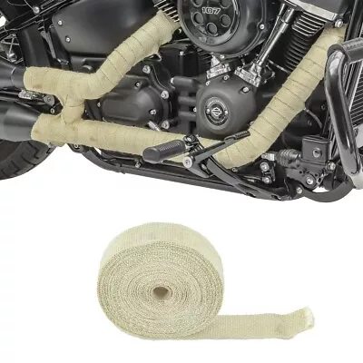 Exhaust Wrap For Motorbike 10m Craftride Heat Shield Tape Light Tan • £69.11