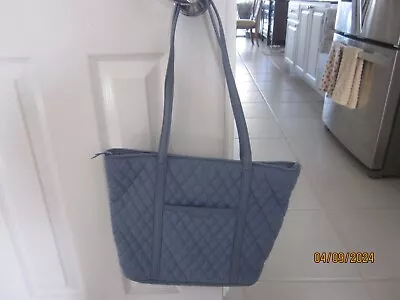 Vera Bradley Quilted Tote Purse Blue • $12.95