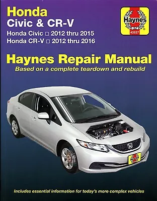 Honda Civic / CR-V Repair Manual: 2012-2016 • $37.71