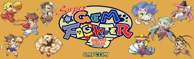 Super Gem Fighter Mini Mix Arcade Marquee 26  X 8  • $19.95