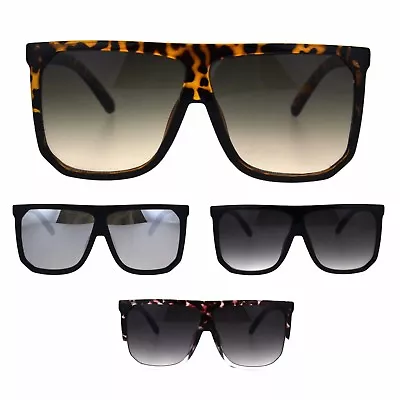 Mobster Flat Top Large Oversize Plastic Retro Sunglasses • $9.95