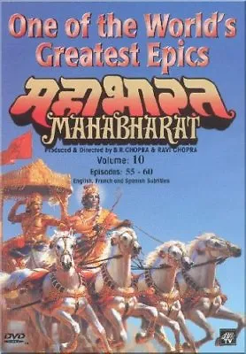 Mahabharat - DVD -  VOL 1O -  EPISODES 55-60  SUBTITLES IN Hindi English French • $8