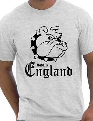 Made In England T-Shirt - Bulldog Football Casual 80's Terraces MMA Tattoo Size  • £9.95