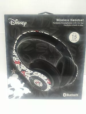 Disney Wireless Headset  Minnie Mouse Bluetooth White Black Red New • $34.99