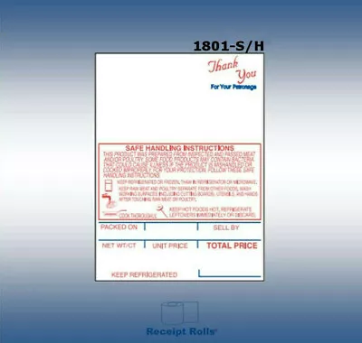 $155.95 • Buy Scale Labels For Hobart SP-80/600/1500 Style 1 (Style K) 2 1/4  X 3.0  16 Rolls