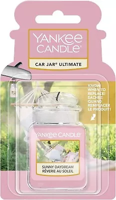 Yankee Candle Jar Car Scents 3D Air Freshener Sunny Daydream Scent Fragrance • £4.69