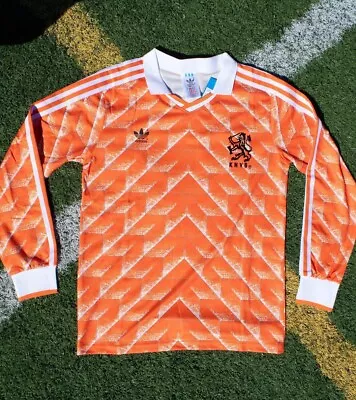 RETRO 1988 HOLLAND Netherlands #10 GULLIT Classic Vintage Shirt Jersey Size M • $74.99