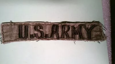 Military Patch Sew On Older Name Tape Us Army Very Old Vietnam Era Crudely Made • $3.99