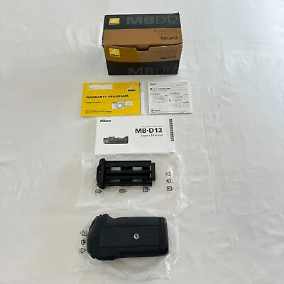 Nikon MB-D12 Camera Multi Power Battery Grip MS-D12 Battery Holder D810 D800 E • $99.99