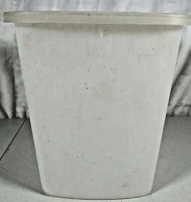 Shamrock Neatway S-219 Pail & Lid 6x8 White Multipurpose Square Bucket W/ Handle • $19.99