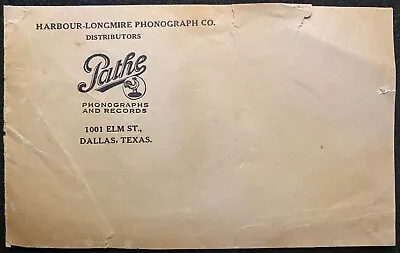 1900c **BARBOUR-LONGMIRE PHONOGRAPH CO.** (PATHE RECORDS) DALLAS TEXAS COVER!  • $19.99