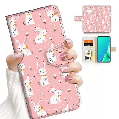 ( For Samsung S7 ) Wallet Flip Case Cover AJ24178 Bunny Rabbit • $12.99