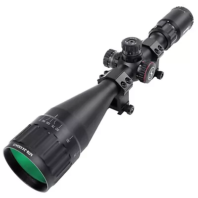 Sniper 6-24X50AOL Hunting Rifle Scope With R/G/B Illuminated Mil-Dot Reticle • $129.99