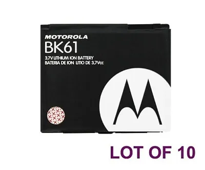 10 Motorola BK61 OEM Battery Lot E8 I425 VU204 Ve ROKR Maxx I425e SLVR • $19.95