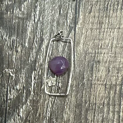 Sterling Silver 925 Garden Pendant With Semi Precious Stones • $9.99