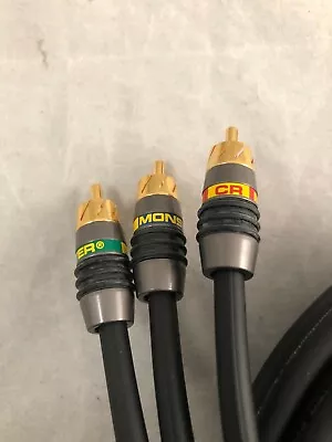 NEW Monster Cable MV2CV-3M Component Video Cable - 3 Meters 10 Ft. 152399-00 • $29.99