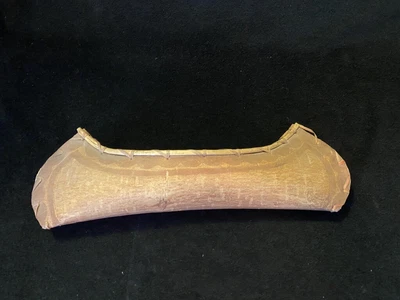 $17.95 • Buy Vintage Birch Bark Native American Canoe Boat Camp Souvenir 1936