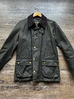 Barbour Ashby Waxed Jacket - Olive Medium - Great Condition • $215