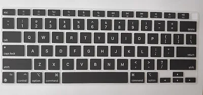£4.45 • Buy US Keyboard Skin Cover For Apple MacBook AIR 13 A2337 (M1) 2020 Clear & Black